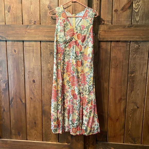 Vintage Key Lime Maxi Dress - Picture 1 of 3